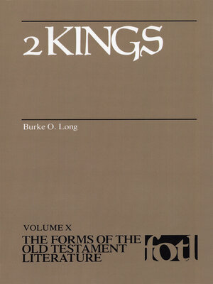 cover image of 2 Kings